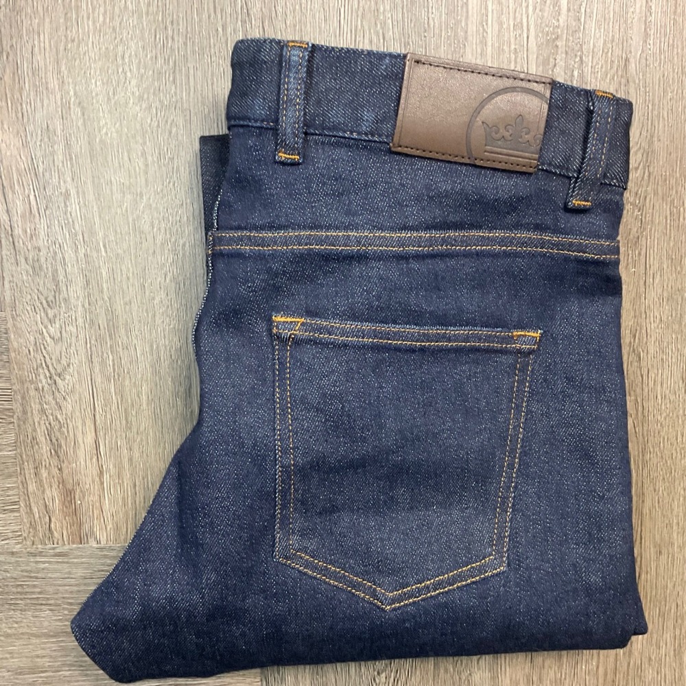 NWT Peter Millar Collection Japan Selvedge Jeans Mens 32x35 Dark Wash Classic - Picture 5 of 12